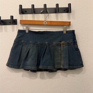 Denim Mini Skort